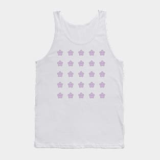 Lilac Stars with eyelashes Tank Top